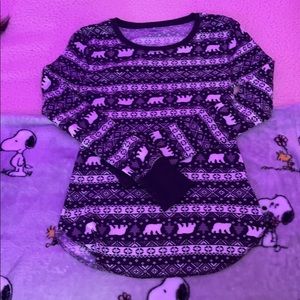 long sleeve panda shirt